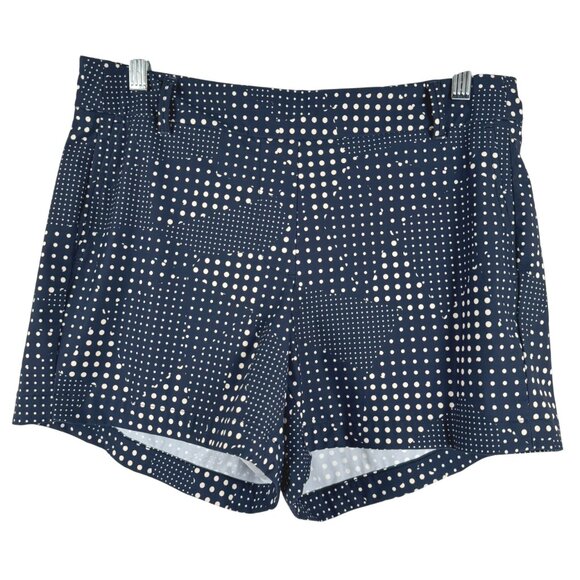 Spanx Sunshine Shorts Womens Medium Blue Polka Dot Stretch Pull On‎ SS-1934 - Picture 1 of 7